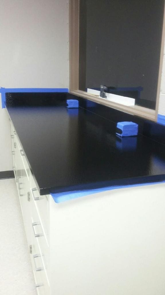 Ottawa Eagle Countertop in commercial building after being painted