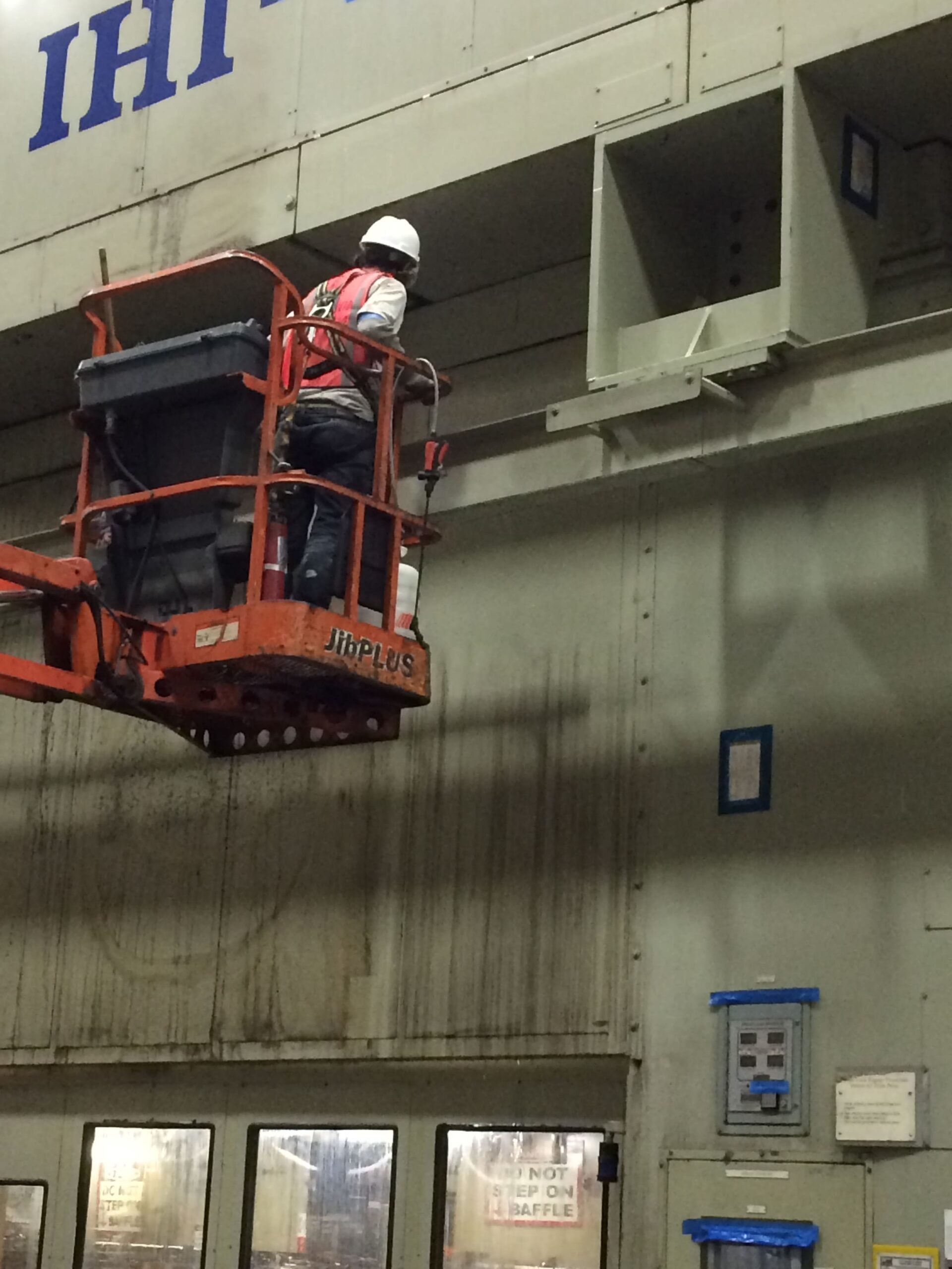 Machine cleaning at a General Motors Facility after cleaning image