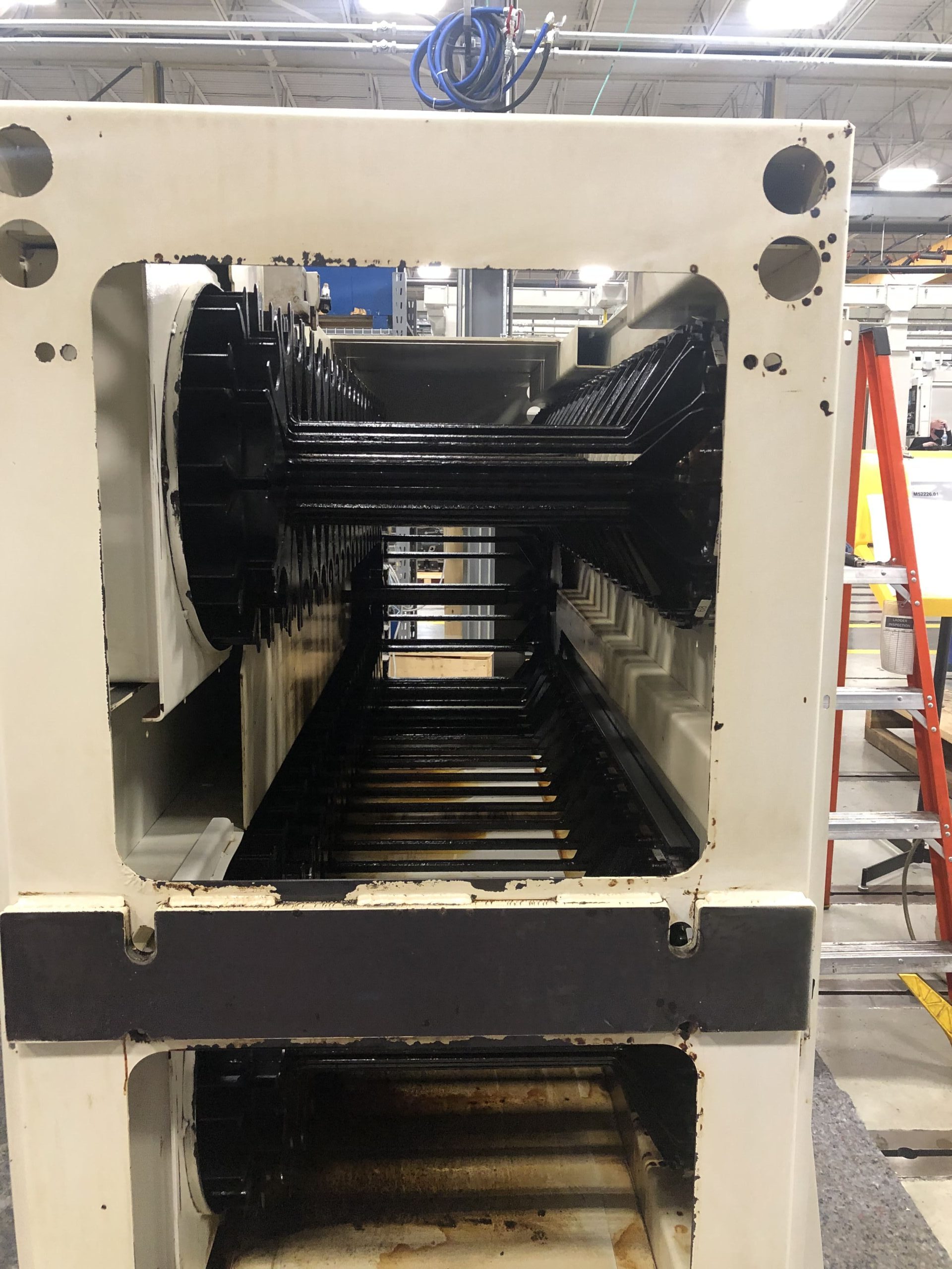 Freshly Cleaned industrial machine inside a factory